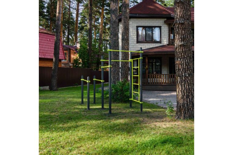 Воркаут (брусья, 3 перекладины, шведская стенка) Zavodsporta W217 фото 3