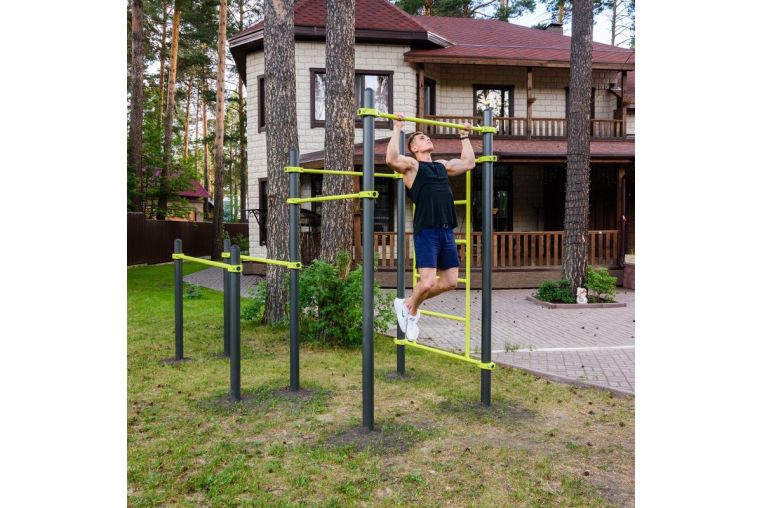 Воркаут (брусья, 3 перекладины, шведская стенка) Zavodsporta W217 фото 5