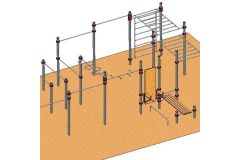 Спортивный комплекс Dinamika МаксПлюс круглый профиль D89 ZSO-003760