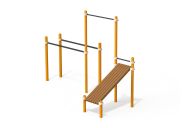Комплекс из скамьи наклонной, турника и брусьев Воркаут Spektr Sport SP WRK-29_76mm