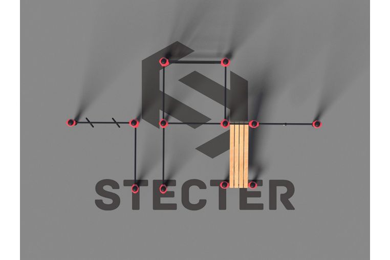 Проект Stecter Воркаут площадка для коттеджа 1-4 5100 фото 1