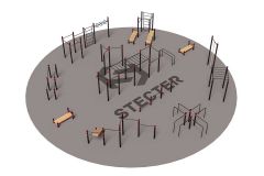 Проект Stecter Парковая площадка для Воркаут 4-1 5086