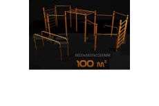 Площадка для воркаута. Уровень - район. 100 кв.м. Hercules W-6.10 4993