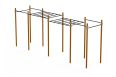 Комплекс Воркаут с рукоходом двухуровневым и 6 турниками Spektr Sport SP WRK-04_76mm фото 9