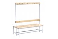 Скамейка для раздевалок двусторонняя с вешалками 161x150x63 Atlet IMP-A527