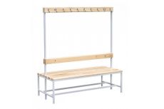 Скамейка для раздевалок двусторонняя с вешалками 161x150x63 Atlet IMP-A527