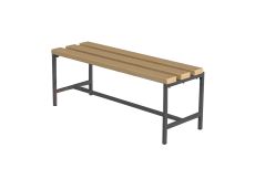 Скамейка для раздевалок без спинки Spektr Sport цельная, 250 см