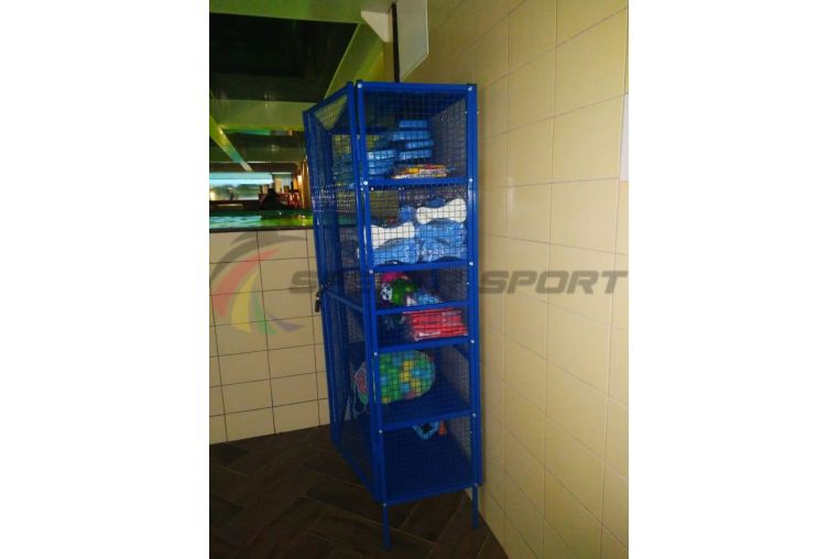 Стеллаж для хранения инвентаря Spektr Sport закрытый 1250х500х2000 (разборный) фото 2