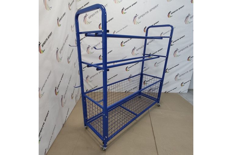 Стеллаж универсальный для хранения спортинвентаря 150x50x160см (разборный) Spektr Sport фото 1