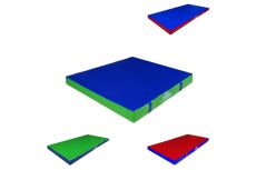 Мат гимнастический 100x100x10см винилискожа-антислип (холлослеп/холлофайбер) Dinamika ZSO-001320