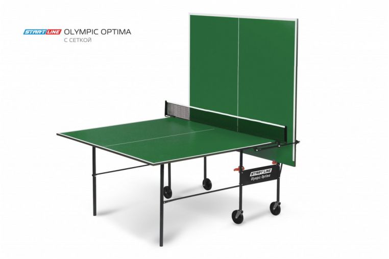 Теннисный стол Start Line Olympic Optima с сеткой Green (уменьшенный размер) фото 4