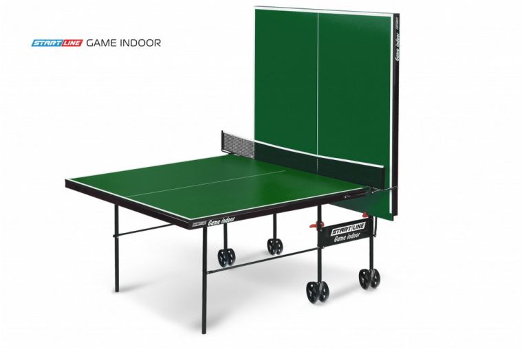 Теннисный стол Start Line Game Indoor с сеткой Green фото 1