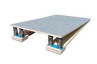 Мостик гимнастический подпружиненный Ellada 4 пружины (подкидной), 120x60x23 см УТ1697