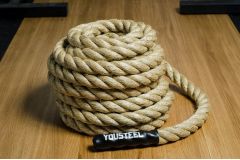 Канат для лазания YouSteel D38мм, волокно Sisal, длина 7 м