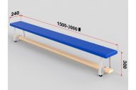Скамейка гимнастическая полумягкая, ножка - металл Glav 04.303.1-2000 Длина 200см