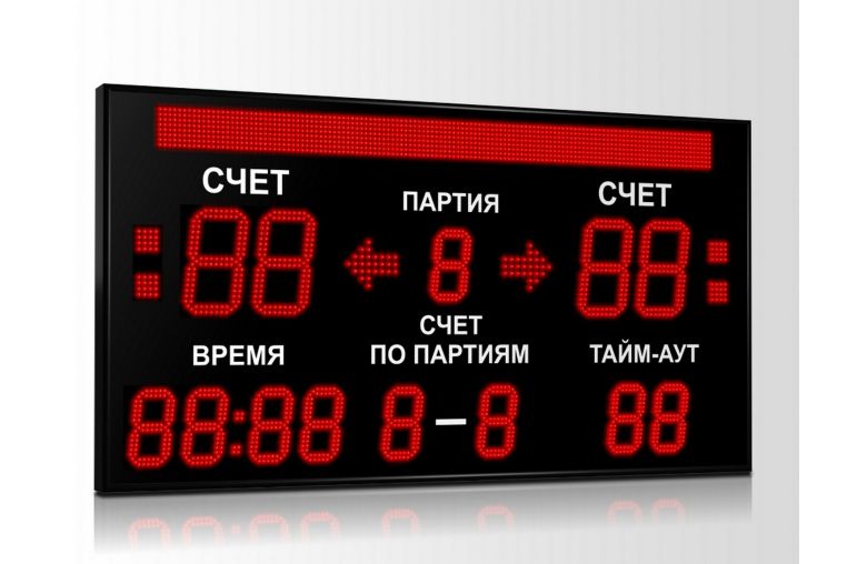 Табло для волейбола Импульс 718-D18x4-D13x9-S8x128xP10-S4-A2 
