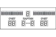 Табло волейбольное электронное 170х70х4,4 см Glav 03.3.3012