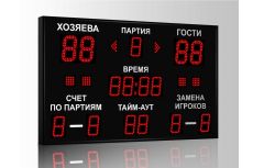 Табло для волейбола Импульс 713-D13x4-D10x11-S4-A2