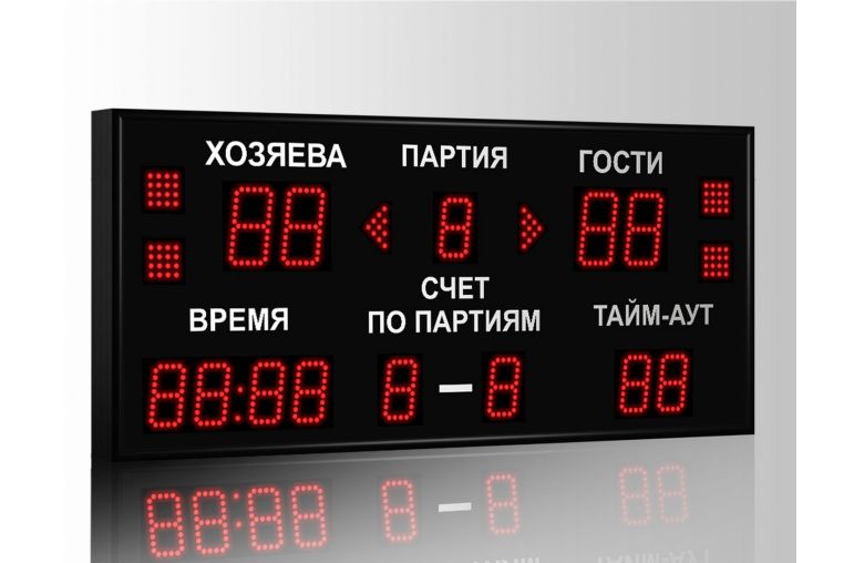 Табло для волейбола Импульс 710-D10x4-D8x9-S4-A2 