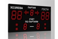 Табло для волейбола Импульс 718-D18x4-D13x3-S4-A2