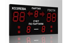 Табло для волейбола Импульс 718-D18x4-D13x3-S4-A2