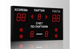 Табло для волейбола Импульс 710-D10x4-D8x3-S4-A2