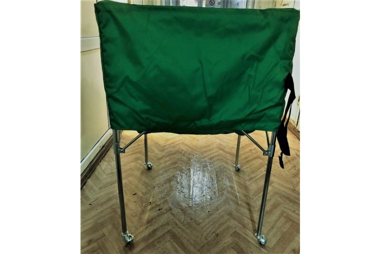 Корзина (тележка) для мячей на колесиках складная Ellada М419 фото 7