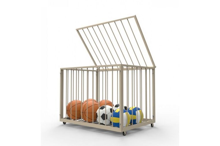 Корзина для мячей, прутья Gefest KMP-40 75х105х75см 