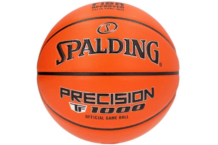 Мяч баскетбольный Spalding TF-1000 Precision 77526z, р.7, FIBA Appr, zK-композит, нейл.корд, кор-чер-серебр 