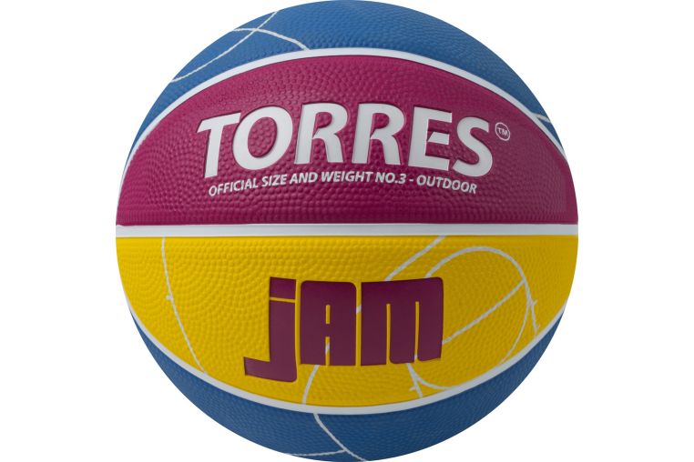 Мяч баскетбольный Torres Jam B023123 р.3 