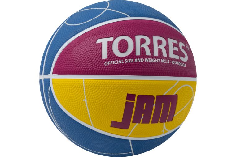 Мяч баскетбольный Torres Jam B023123 р.3 фото 1