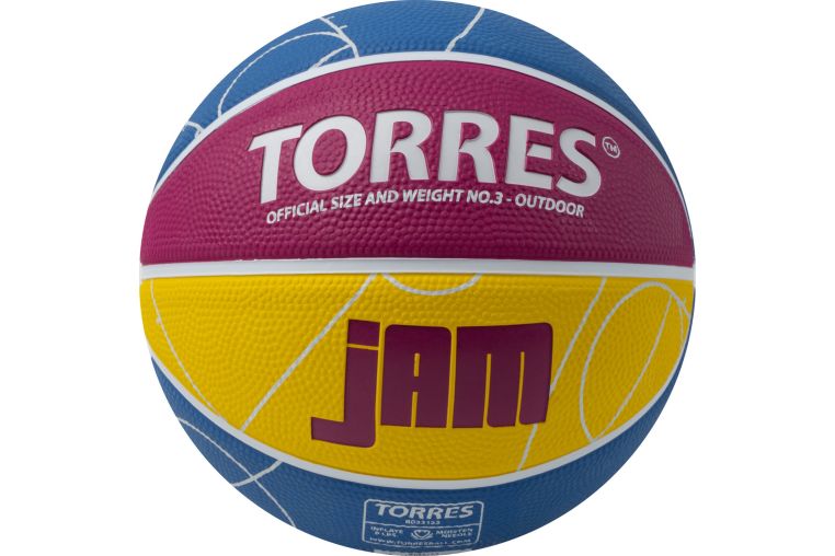 Мяч баскетбольный Torres Jam B023123 р.3 фото 2