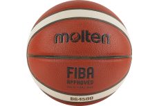 Мяч баскетбольный Molten B6G4500, р.6, FIBA Appr, 12 пан, синт. кожа, нейл.кор,кор-беж-чер