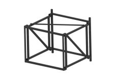 Ферма под игровой щит складная вынос 1200мм Dinamika ZSO-002821 черный