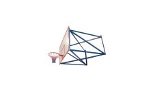 Ферма для щита баскетбольного, вынос 1,5 м, разборная Ellada М194