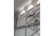 Ферма баскетбольная складная к стене с подъемом вверх, с электроприводом DSBasket