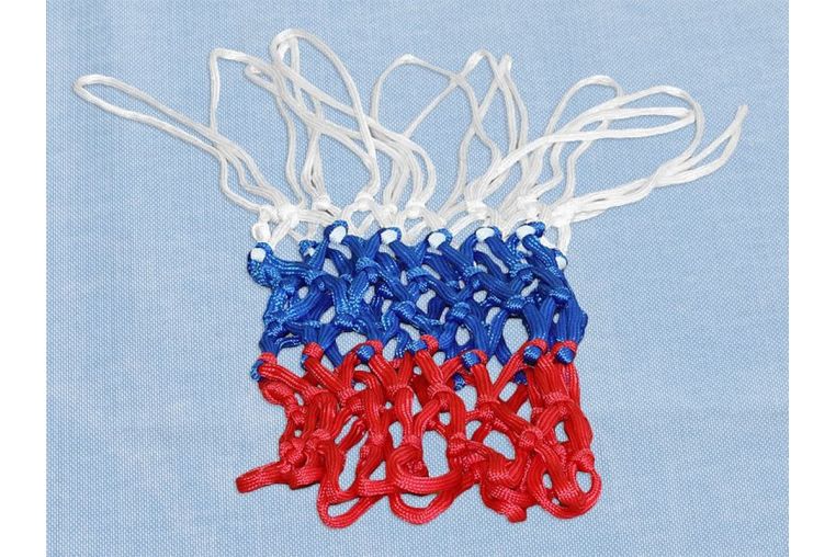 Сетка баскетбольная Гимнаст 3х цветная, нить 4,5 мм 2.13 фото 1