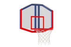 Стритбольный щит из оргстекла с любительским кольцом Glav 01.916