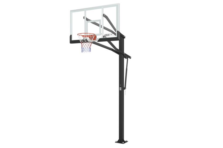 Баскетбольная стойка стационарная 72"x42" R45 H230-305см Unix Line B-Stand-PC BSTSSTPR305_72PCBK 