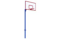Стойка разборная одноопорная с игровым щитом и усиленным кольцом Glav 01.1022