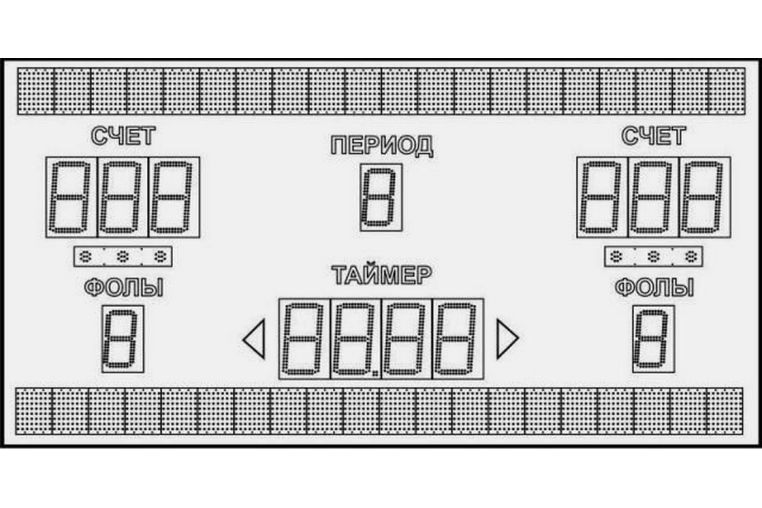 Табло баскетбольное электронное Glav 1000.1 
