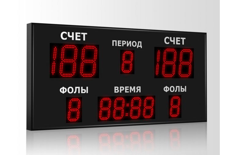 Табло для баскетбола Импульс 718-D18x6-D13x7 