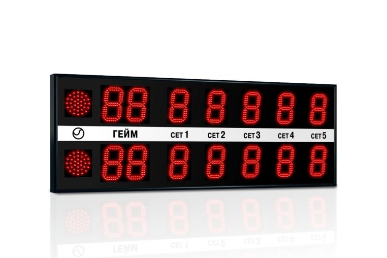 Табло для тенниса Импульс 715-L2xD15x7-S2 