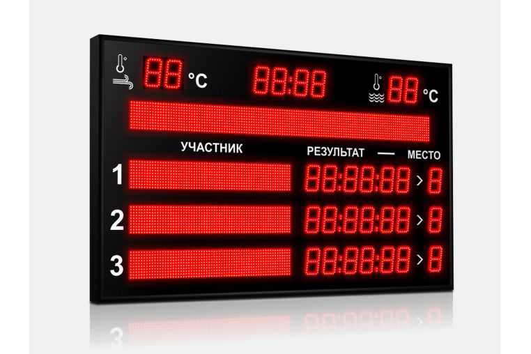 Табло для плавания Импульс 710-D10x8-L3xD10x7-L3xS10x64xP10-S10x128xP10-T-T2 