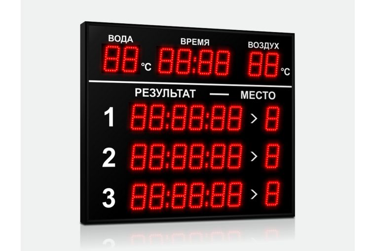 Табло для плавания Импульс 710-D10x8-L3xD10x7-T-T2 