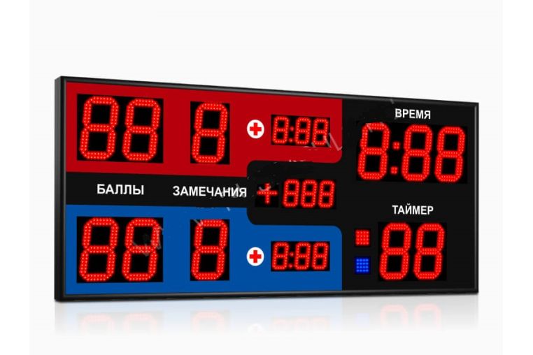 Табло для самбо Импульс 718-D18x11-D8x9-S2-P1 