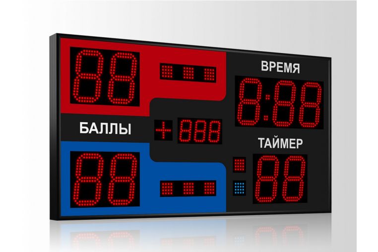 Табло для самбо Импульс 718-D18x9-D8x3-S8-P1 