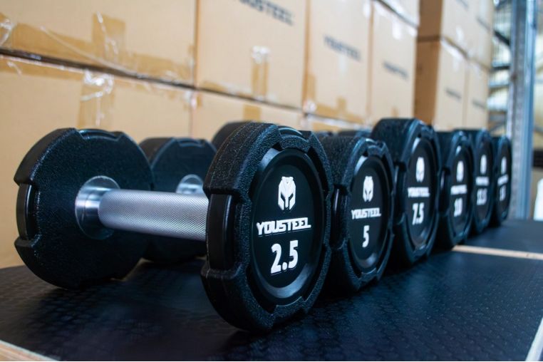 Гантель EVO 15кг полиуретановая YouSteel фото 4