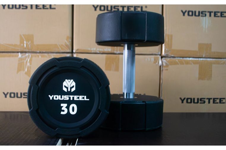 Гантель EVO 30кг полиуретановая YouSteel 