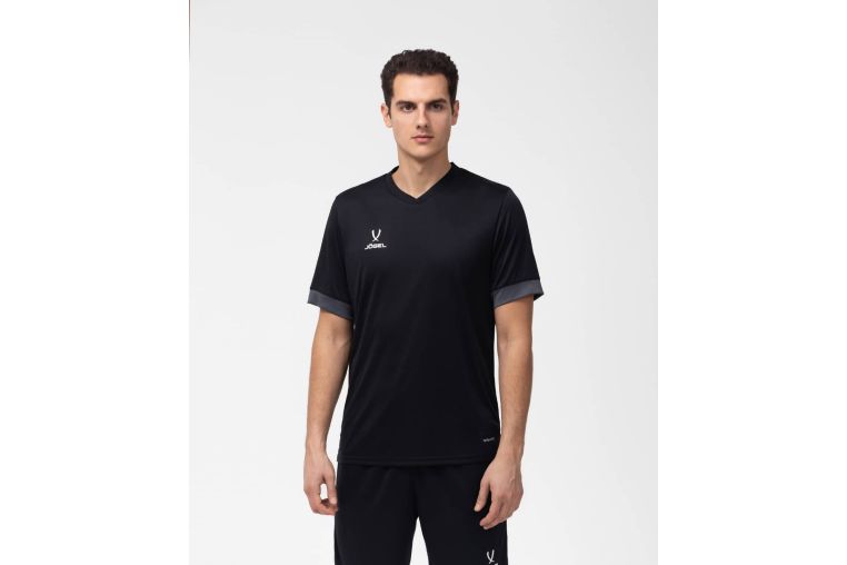 Футболка игровая Jogel DIVISION PerFormDRY Union Jersey, черный/темно-серый/белый фото 4